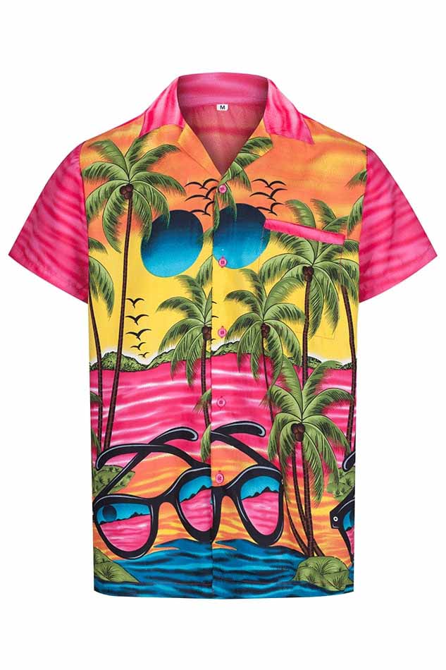 Men's Pink Hawaiian Shirt - Hawaiian Shirts Online