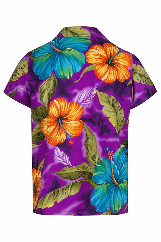 Purple Flower Print Hawaiian Shirt – Hawaiian Shirts Online